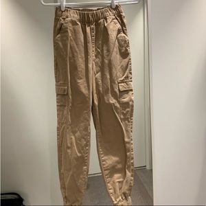Beige Cargo Khaki Pants